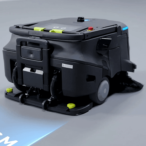 PUDU MT1 Vac robotic sweeper and vacuum